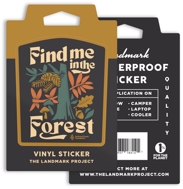 Landmark Project: Find Me in the Forest Sticker