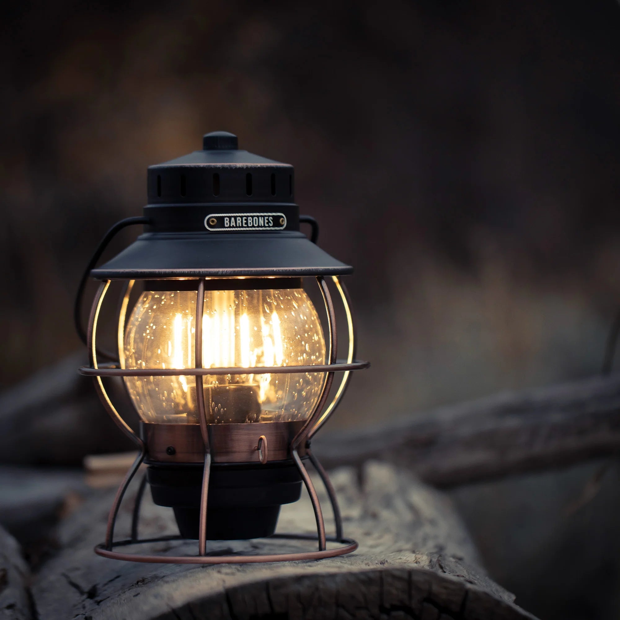 Barebones - Railroad Lantern - Vintage White