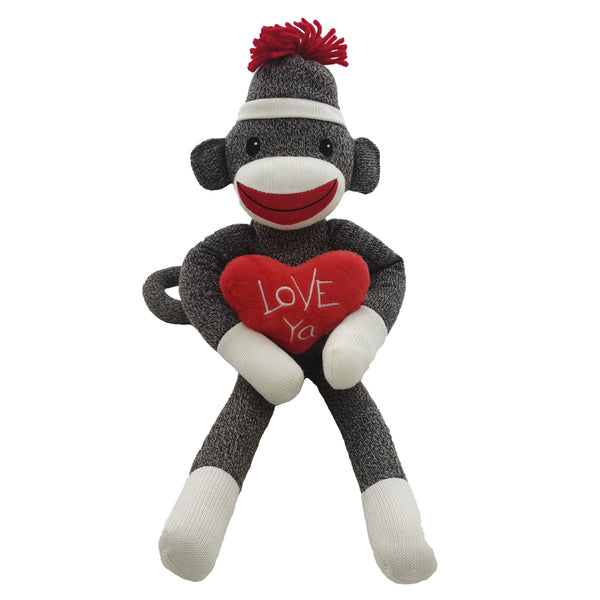 Love Ya Heart 20" Sock Monkey