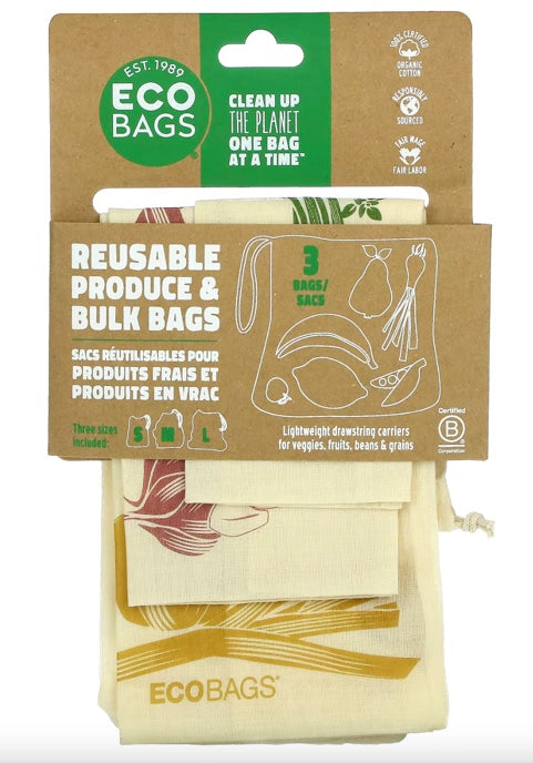 EcoBags Reusable Produce & Bulk Bags (3-pack) Ecobags 