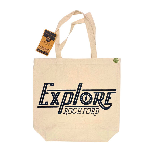 Explore Rockford Recycled Tote Bag Tote Ecobags 