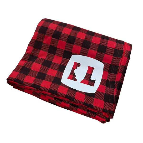 IL State Blanket Blanket Independent Trading Buffalo Plaid 70" x 80" 