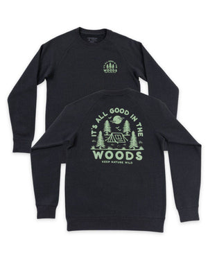 KNW Good in the Woods Unisex Pullover Keep Nature Wild XS Coal 