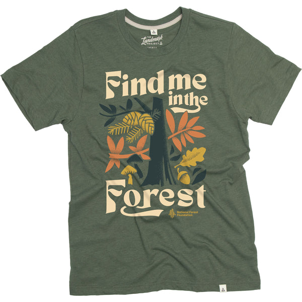 Landmark Project: Find Me in the Forest Tee T-shirt The Landmark Project S Conifer 