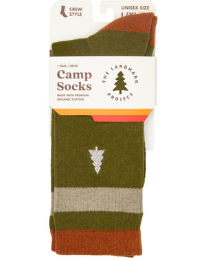 Landmark Project Out-of-Doors Club Socks: Olive The Landmark Project S/M 