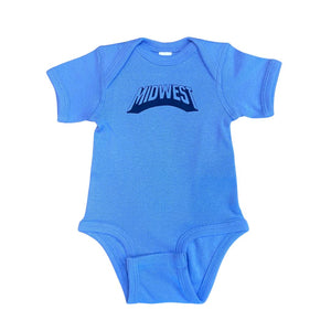 Midwest Arch Onesie Kid + Baby AS Colour Newborn Carolina Blue 