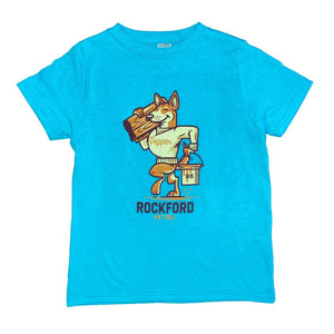 Pepper Fox Youth T-Shirt Kid + Baby Bella + Canvas Youth S Teal 