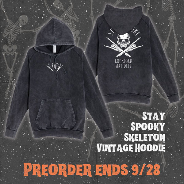 *PREORDER* Stay Spooky Skeleton Vintage Hoodie Hoodie Lane Seven XS Vintage Black 