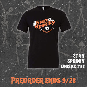 *PREORDER* Stay Spooky Unisex Tee T-shirt Bella + Canvas XS Black 