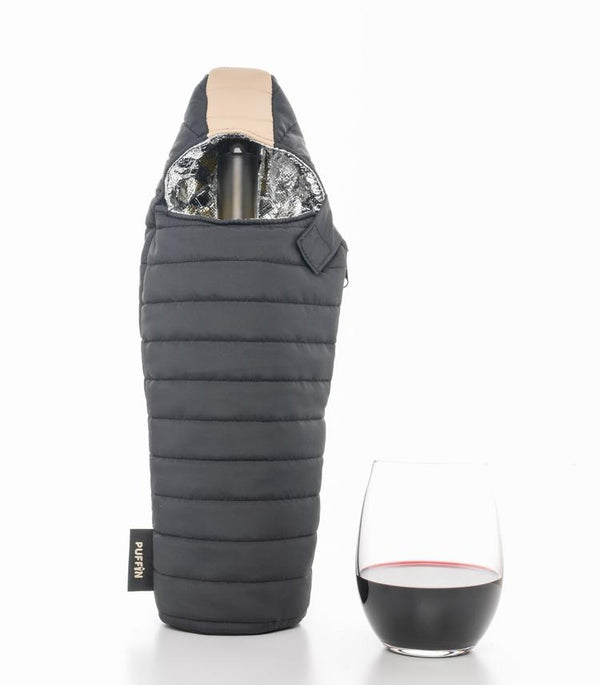 Puffin Wine Bag accessory Puffin Black/Tan 