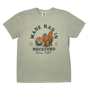 Rad Squirrel Tee T-shirt Comfort Colors S Sandstone 