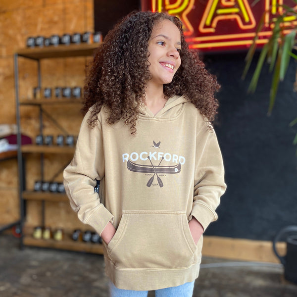 Rockford Canoe Kids Hoodie Hoodie Independent Trading 