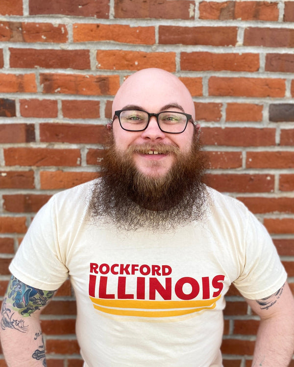 Rockford Illinois Stripes T-Shirt T-shirt Comfort Colors 