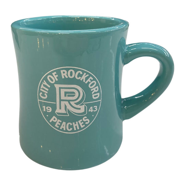 Rockford Peaches Diner Mug Drinkware Vital Aqua 