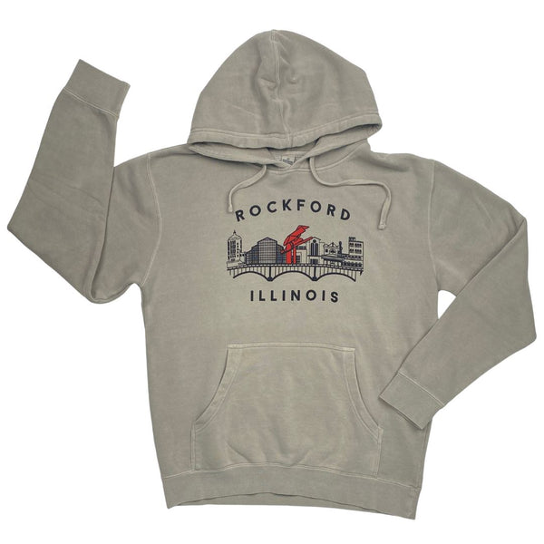 Rockford Skyline Hoodie Hoodie Independent Trading S Pigment Cement 