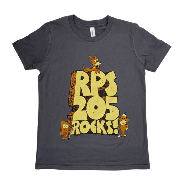 RPS 205 Rocks! Youth Tee Kid + Baby Bella + Canvas YS (6-8) Asphalt 