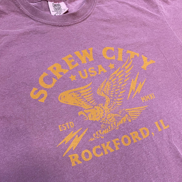 Screw City Cropped T-Shirt Crop Comfort Colors 