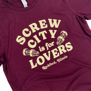 Screw City Is for Lovers Tee T-shirt Bella + Canvas 
