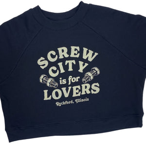 Screw City Is for Lovers Women's Crewneck Crewneck Bella + Canvas 