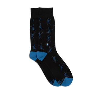 Socks that Give Books (Black Skeletons) Socks Conscious Step 