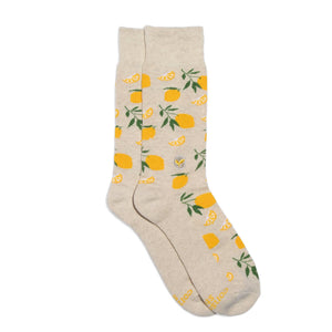 Socks that Plant Trees (Beige Lemons) Socks Conscious Step 