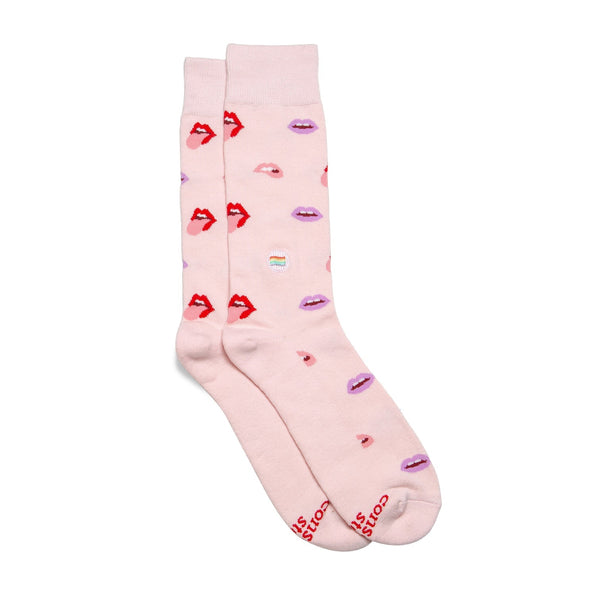 Socks that Save LGBTQ Lives (Pink) Socks Conscious Step Small 
