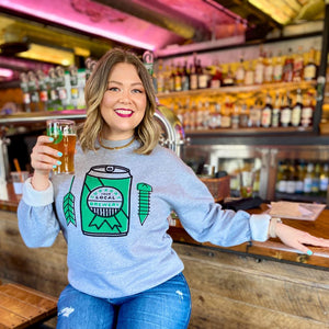 Support Your Local Brewery Crewneck Crewneck Sweatshirt AS Colour 