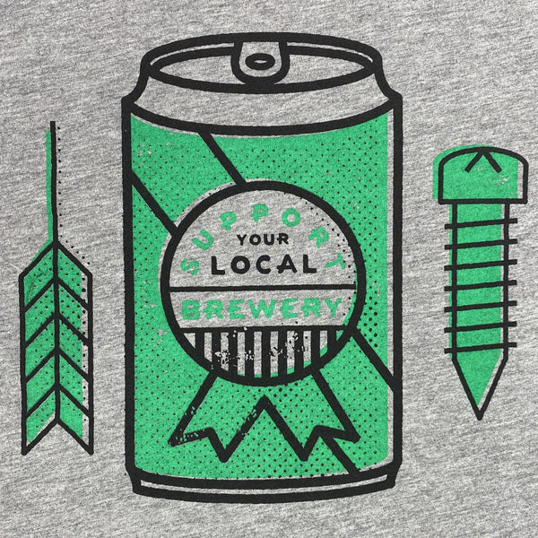 Support Your Local Brewery Tee T-shirt Allmade 