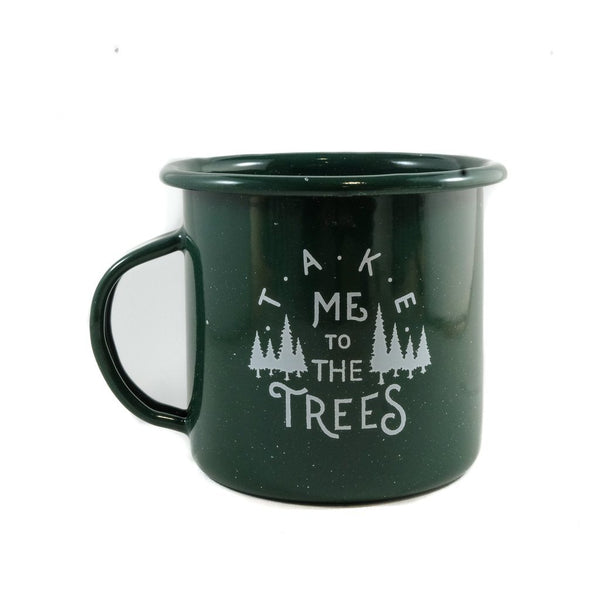 The Trees Enamel Cup accessory Moore Collection 