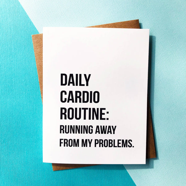 Top Hat and Monocle - Daily Cardio Routine Card Cards Top Hat and Monocle 