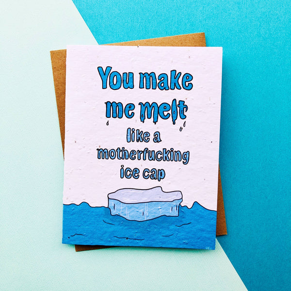 Top Hat and Monocle - Funny Valentine Card Plantable Eco Friendly Anniversary Gift Cards Top Hat and Monocle 