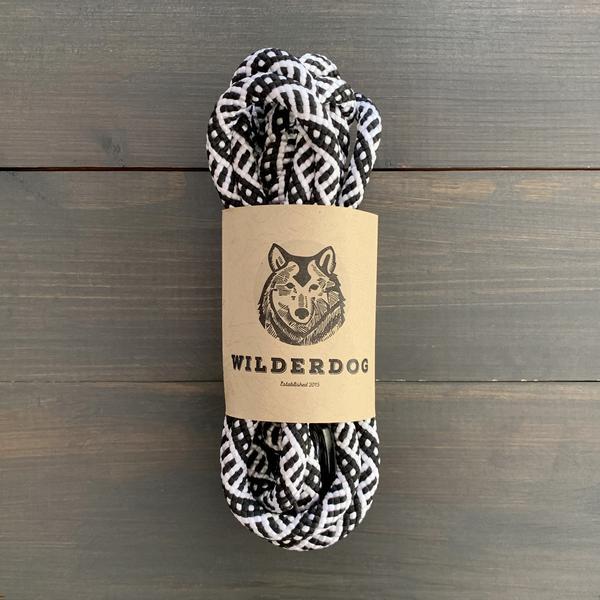 Wilderdog Small Carabiner Leashes 5ft Dog Wilderdog Black & White / 5ft 