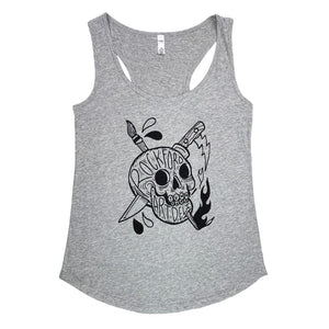 Yumm Skull Racerback Tank Tank AS Colour XS Athletic Heather 